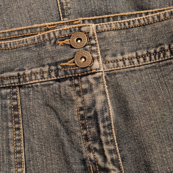 Bass Jeans Knee-Length Denim Utility Skirt – Size 6 – Dark Wash - Picture 10 of 14